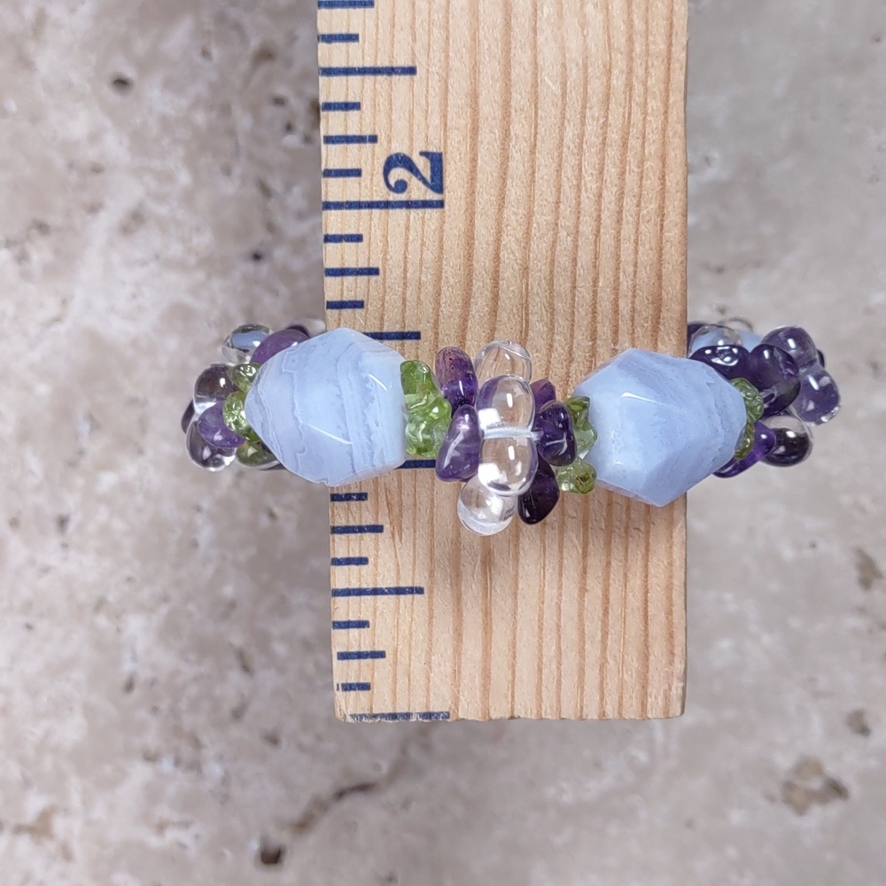 Ross Simons Chalcedony/Multi Gemstone Stretch Bra… - image 5